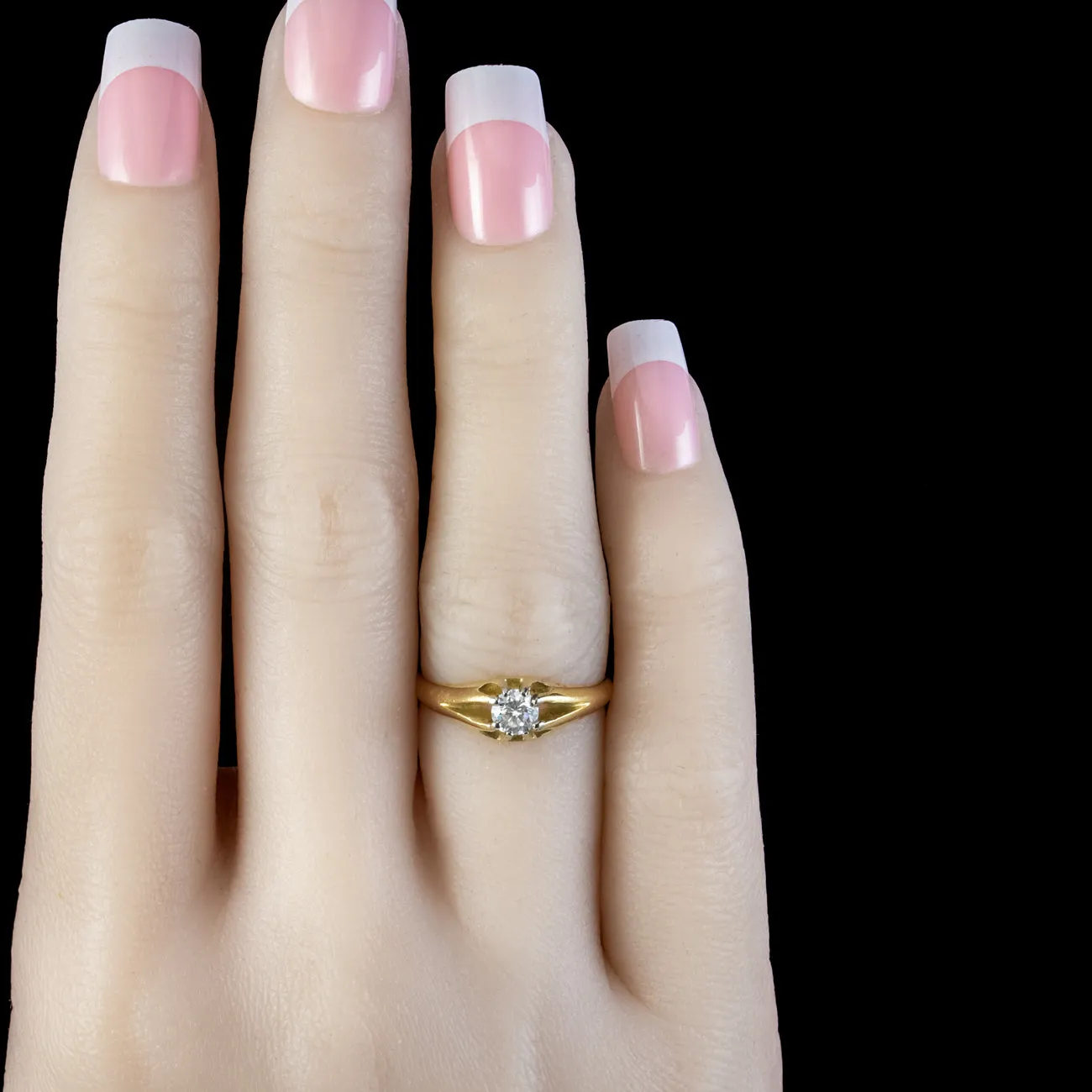 Antique Edwardian Diamond Solitaire Ring 0.40ct Diamond