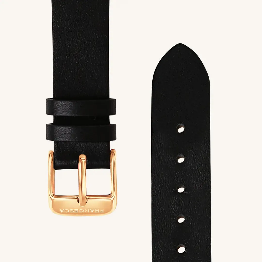 Black Leather Watch