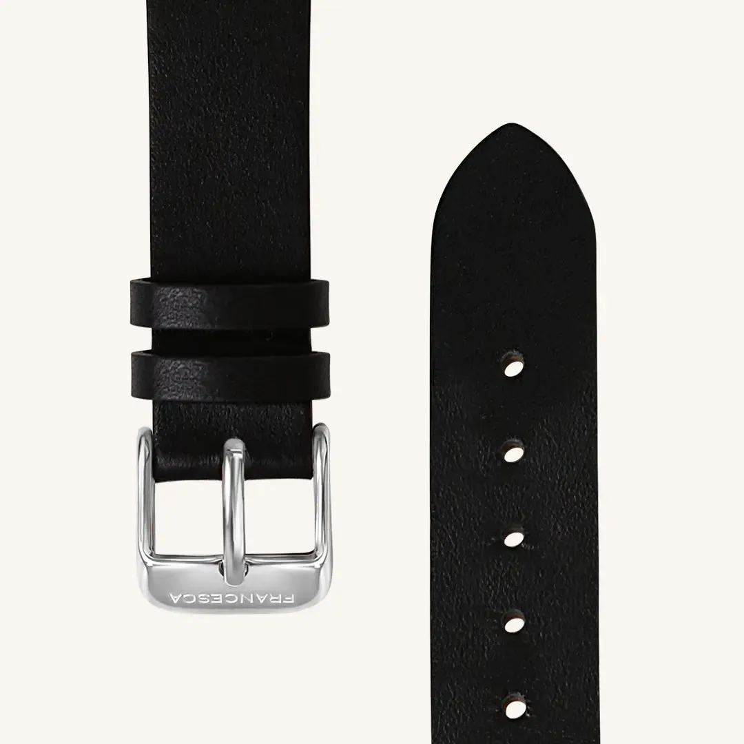 Black Leather Watch