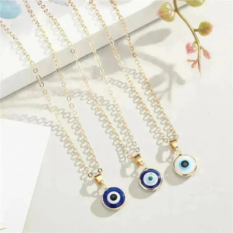 Blue eye pendant Alloy necklace chain Fashion Accessories