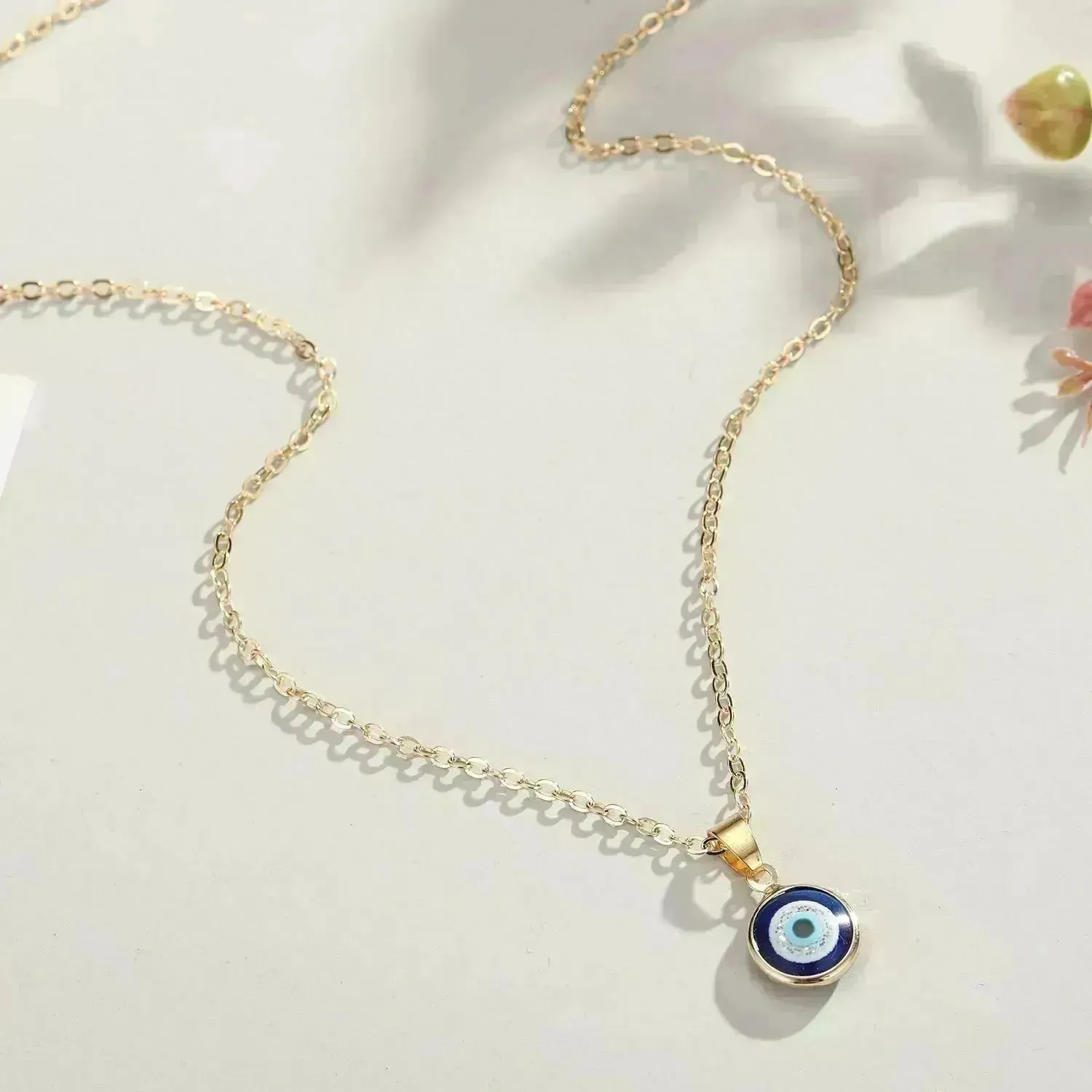 Blue eye pendant Alloy necklace chain Fashion Accessories