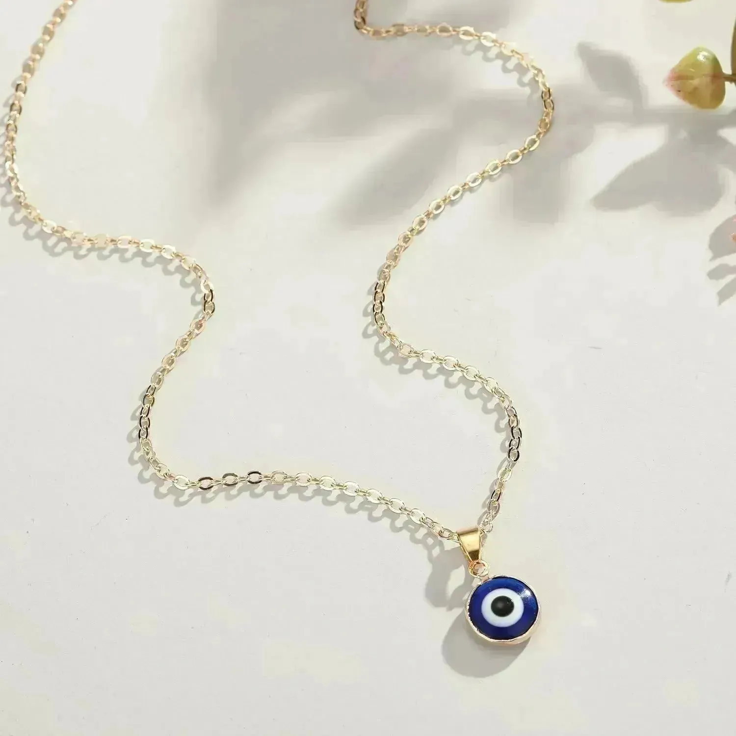 Blue eye pendant Alloy necklace chain Fashion Accessories