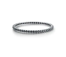 Classic Black Diamond Bangle