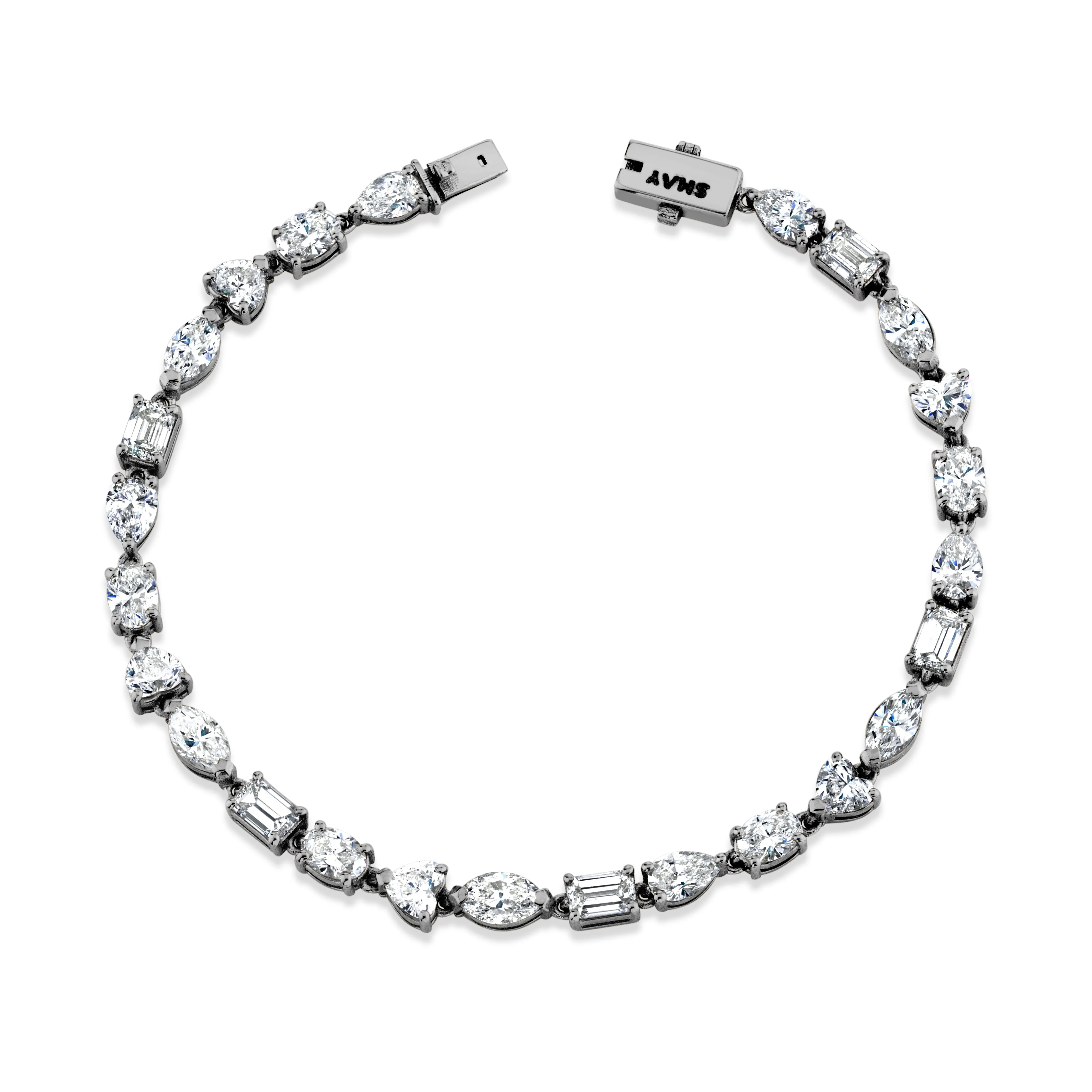 MINI MIXED DIAMOND TENNIS BRACELET